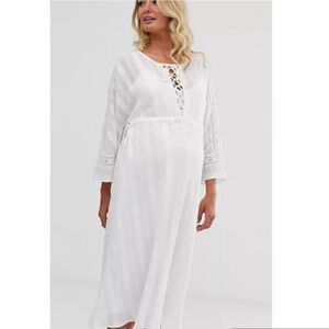 ASOS DESIGN Maternity lace insert midi dress with lace size 6. New with tags